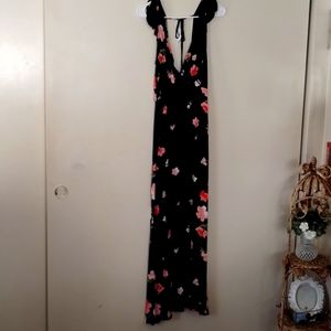 Billabong Black Floral Maxi Dress